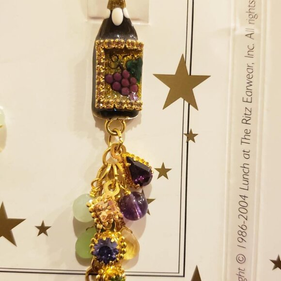 Lunch at The Ritz - Merlot Earrings - NEW - Picture 6 of 16